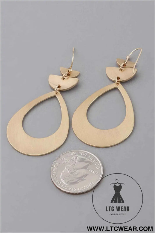 Open Teardrop Earrings