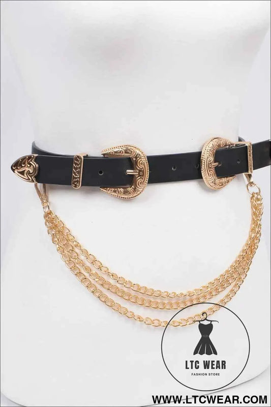 Removable Chain Belt for Effortless Style and Versatility