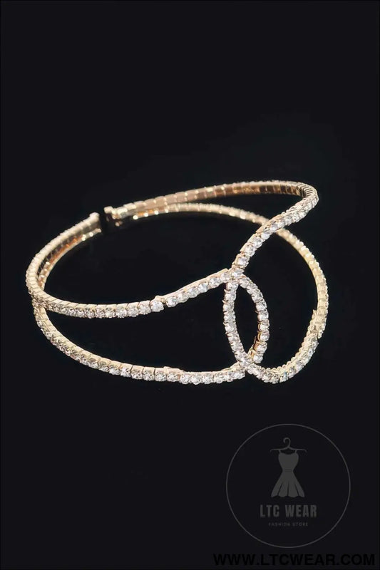 Rhinestone Cuff Bracelet