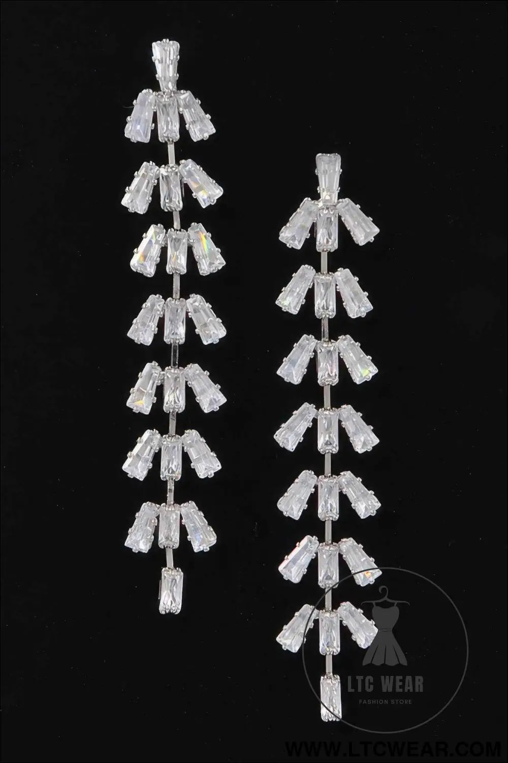 Rhinestone Drop Earring