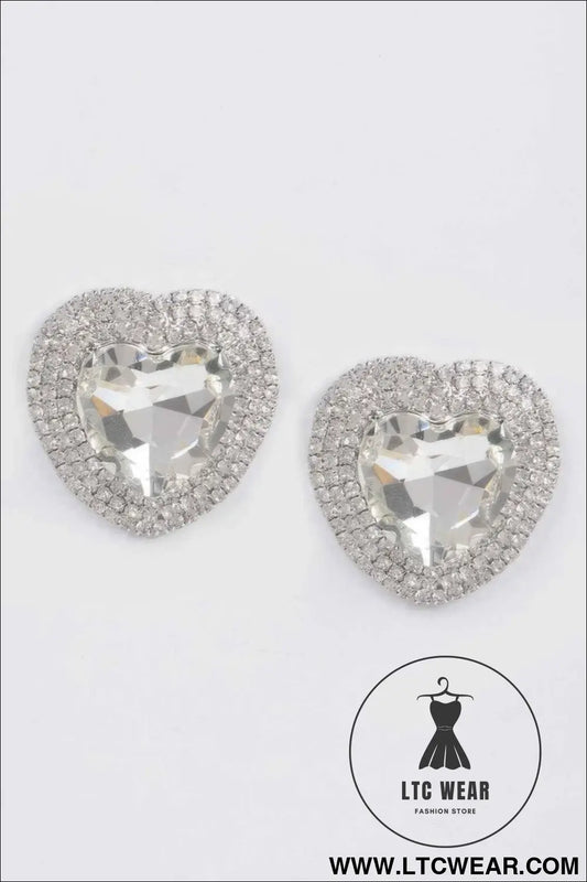 Rhinestone Stud Earring