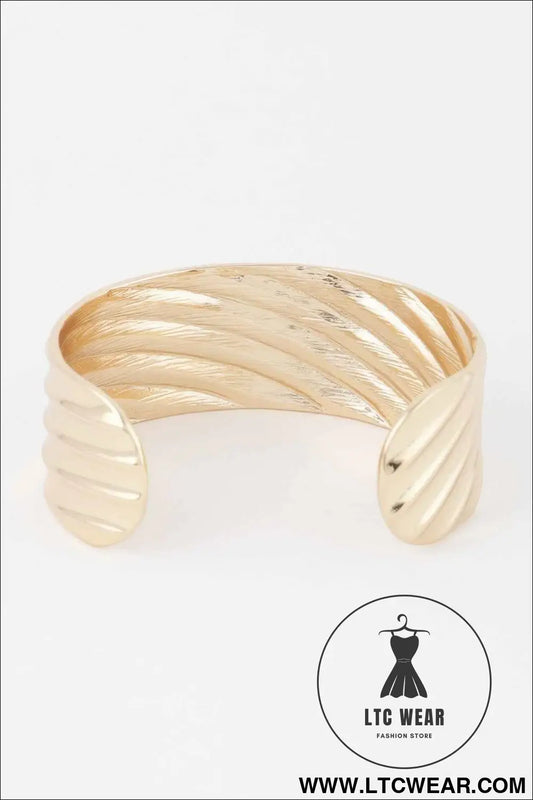 Ridged Cuff Bracelet