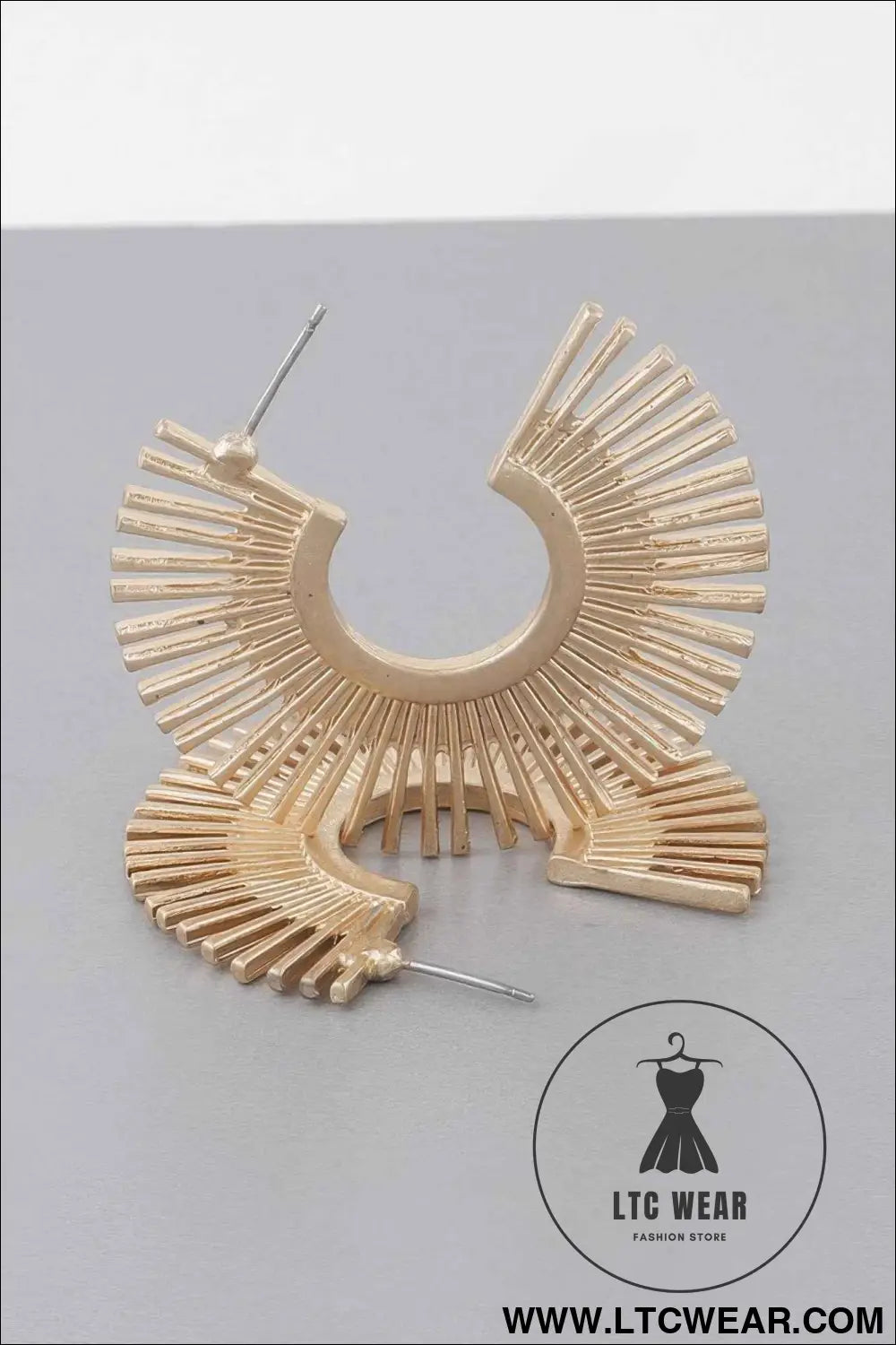 Rising Disk Hoop Earrings