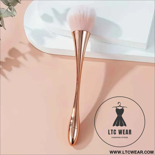 Soft Rose Golden Brush Set: Highlight, Blush & Powder