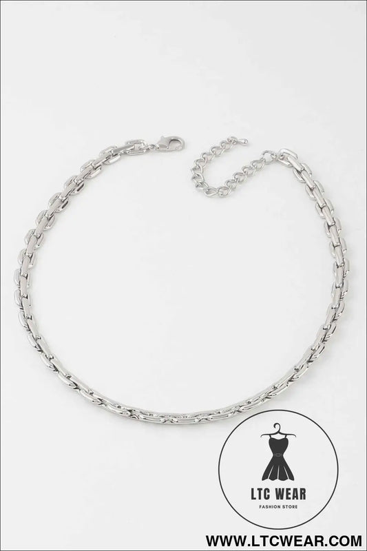 Solid Link Chain Necklace