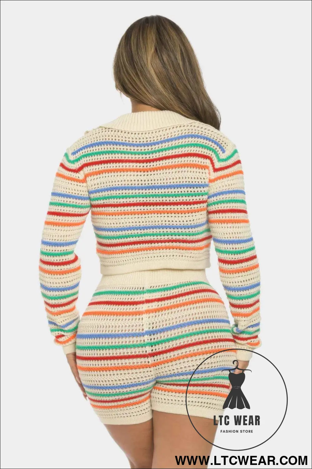 Striped Knit Set
