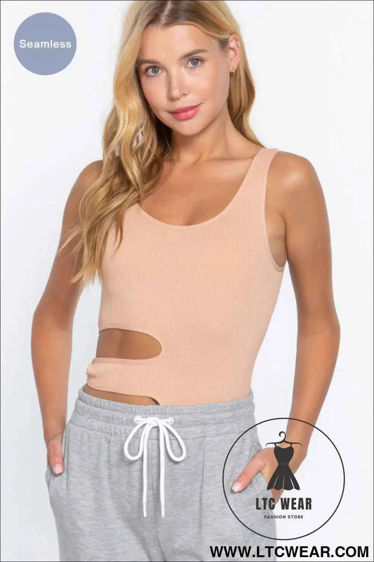 Suave Cut-out Seamless Bodysuit