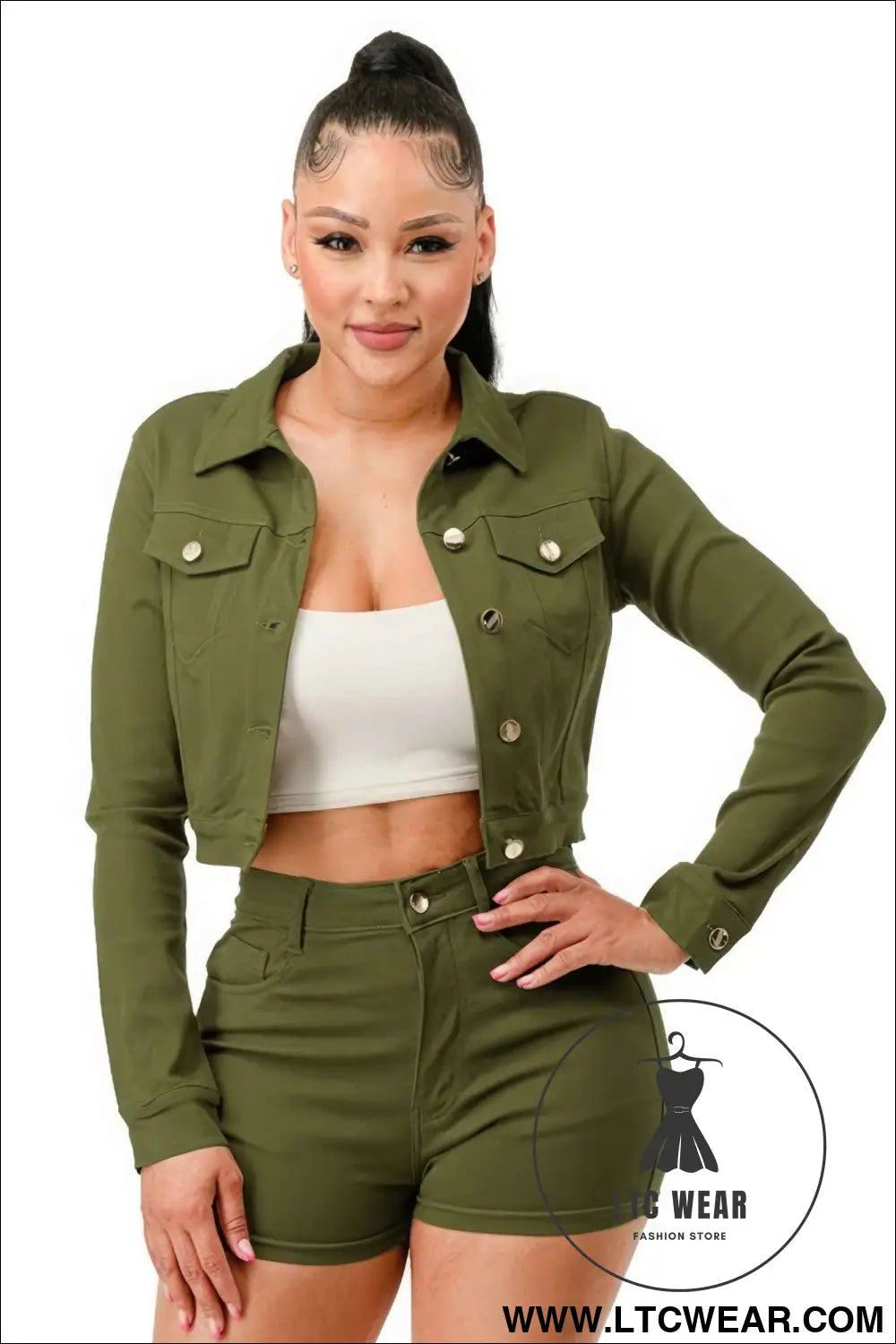 Super Stretchy Cropped Jacket