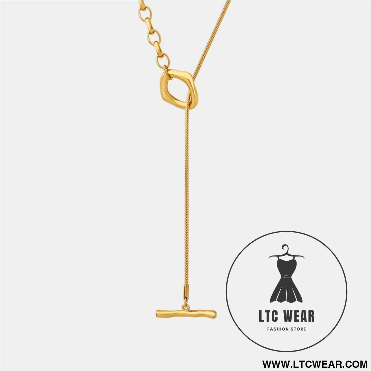 Titanium steel chain necklace