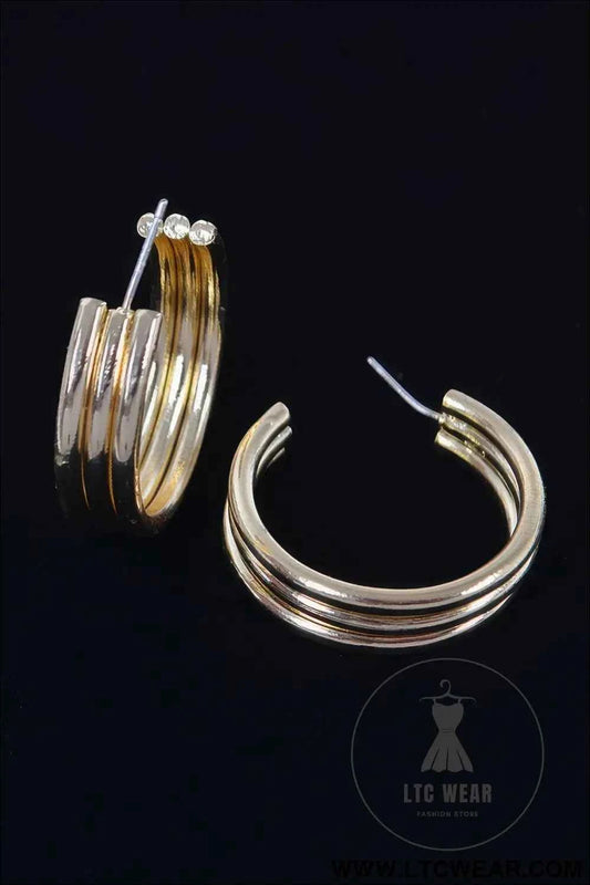Triple Hoop Earring