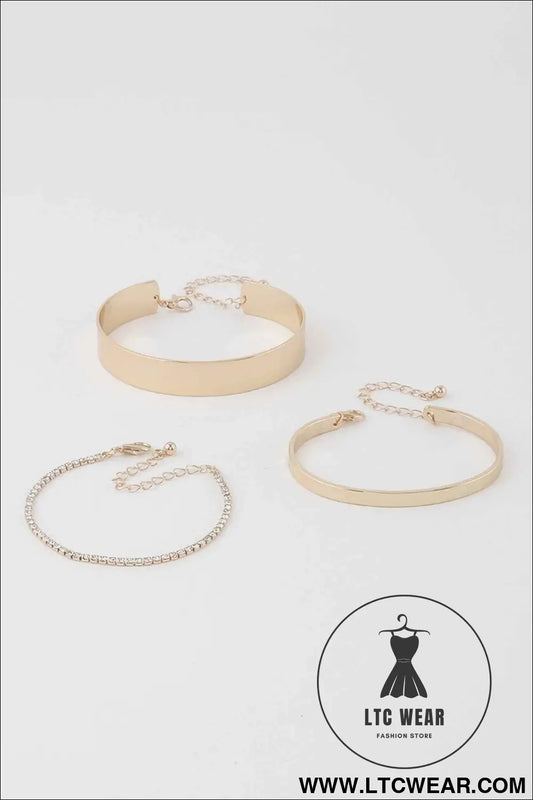 Triple Jewel Band Bracelet