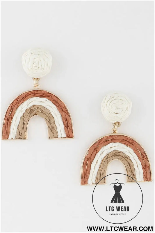 Triple Twisted Rainbow Earrings