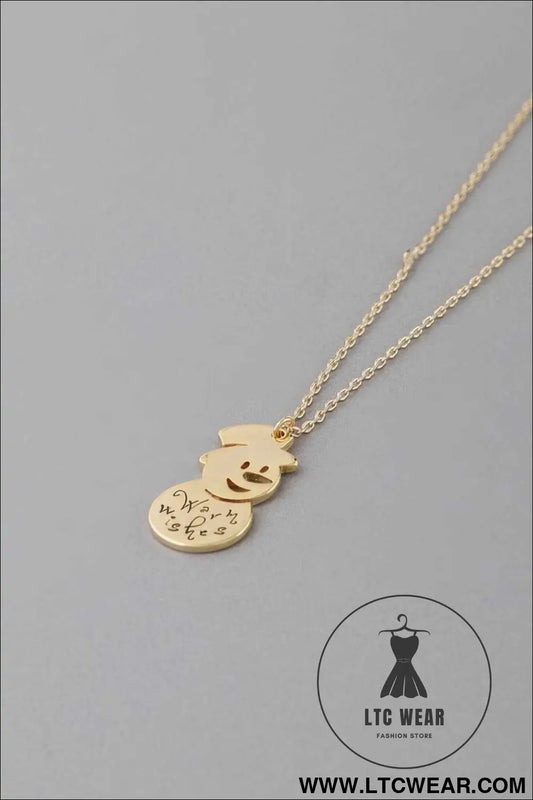 Warm Wishes Snowman Necklace