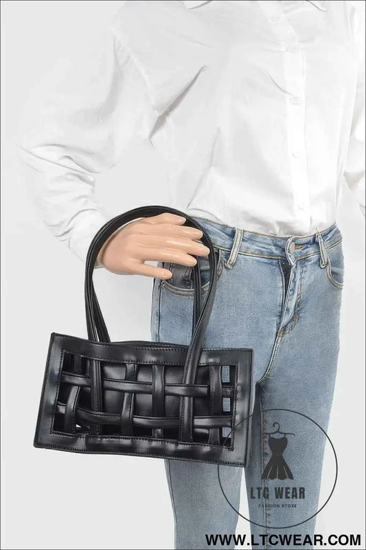 Woven Faux Leather Bag for Stylish and Sustainable Fashion