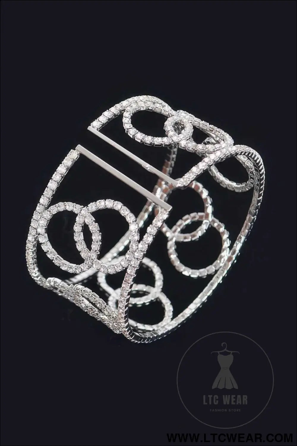 Wrap Rhinestone Bangle
