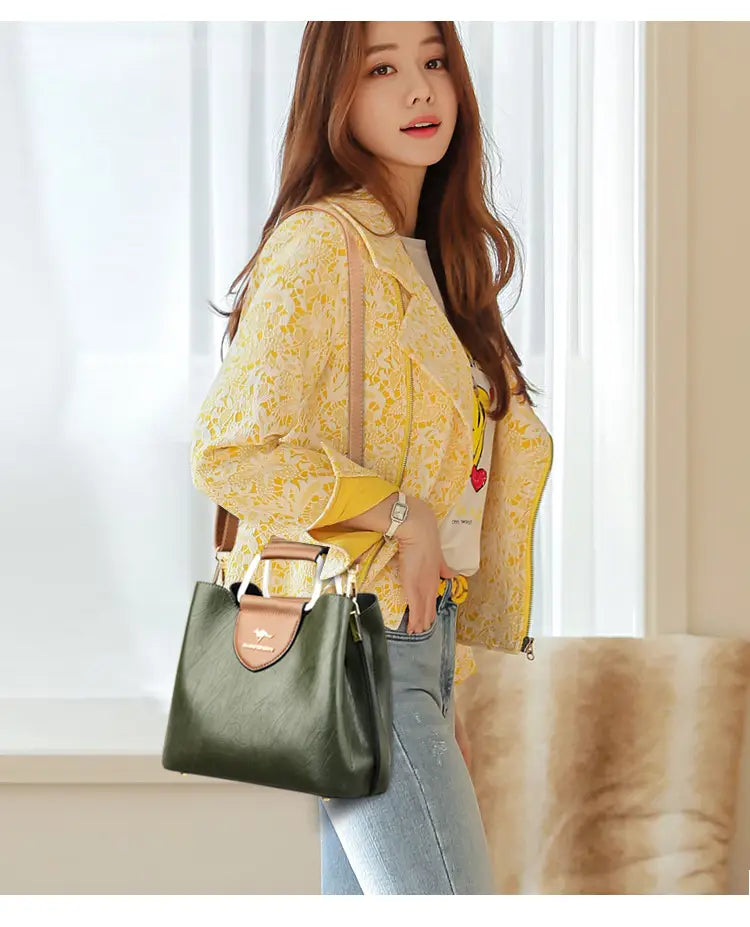Cross shoulder bag women’s handbag women’s bucket bag