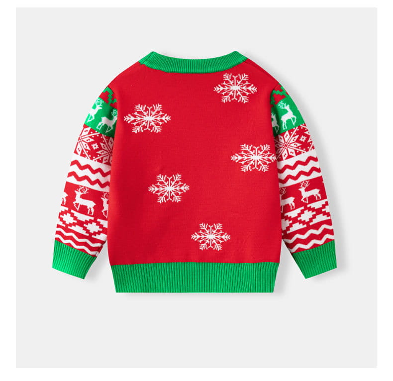 Children’s christmas santa claus baby undercover knitted shirt