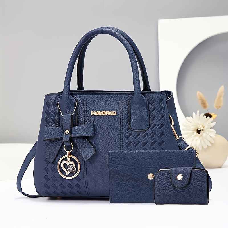 Chic Quilted Crossbody Summers Versatile Fashion Set