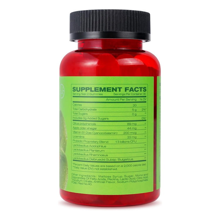 Apple cider vinegar gummies with a b12 boost!