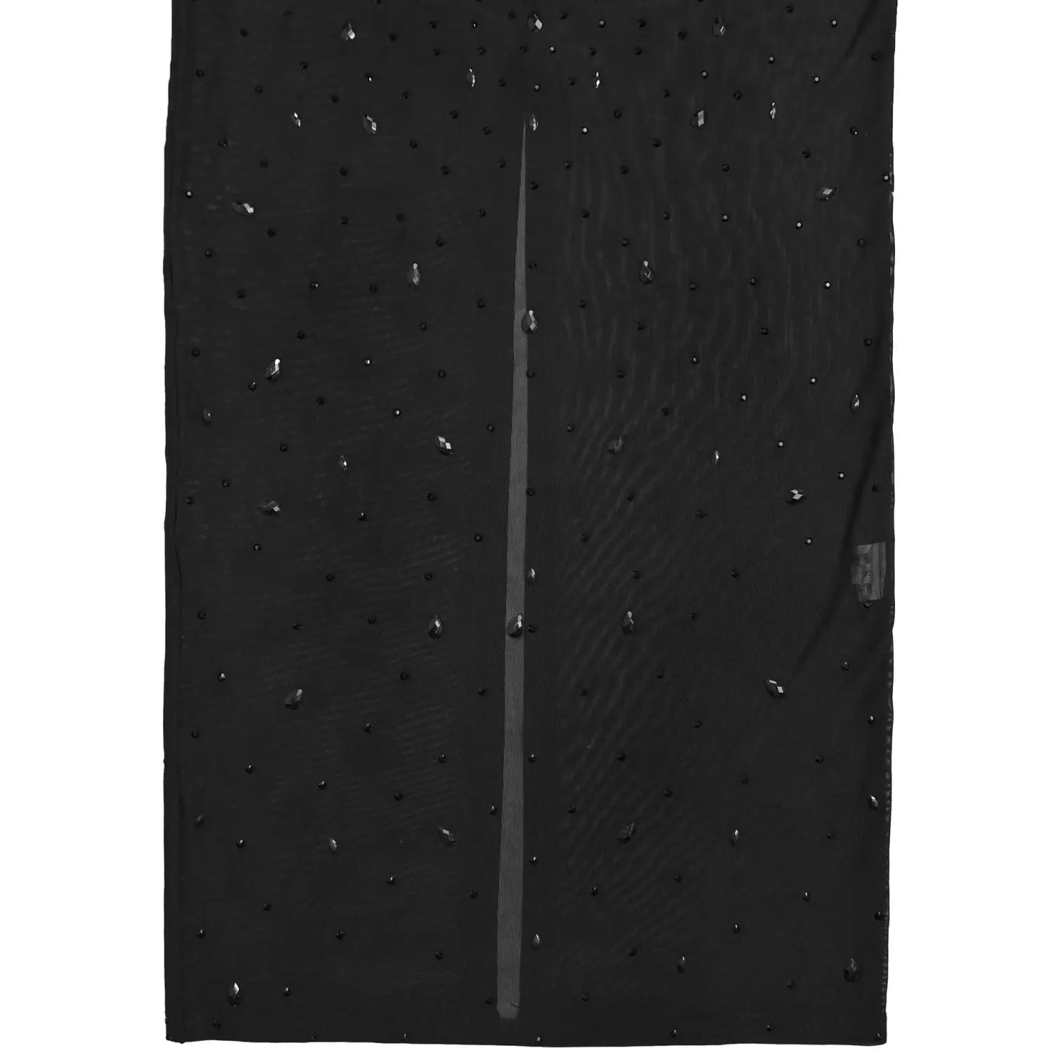 Sexy Sheer Mesh Rhinestone Bodycon Dress