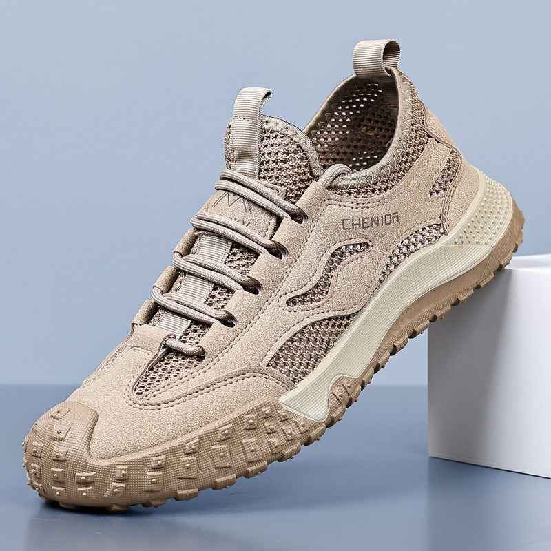 Work Safety Shoes for Men, Breathable Mesh Casual Shoes, Slip-Resistant Durable Hiking Shoes