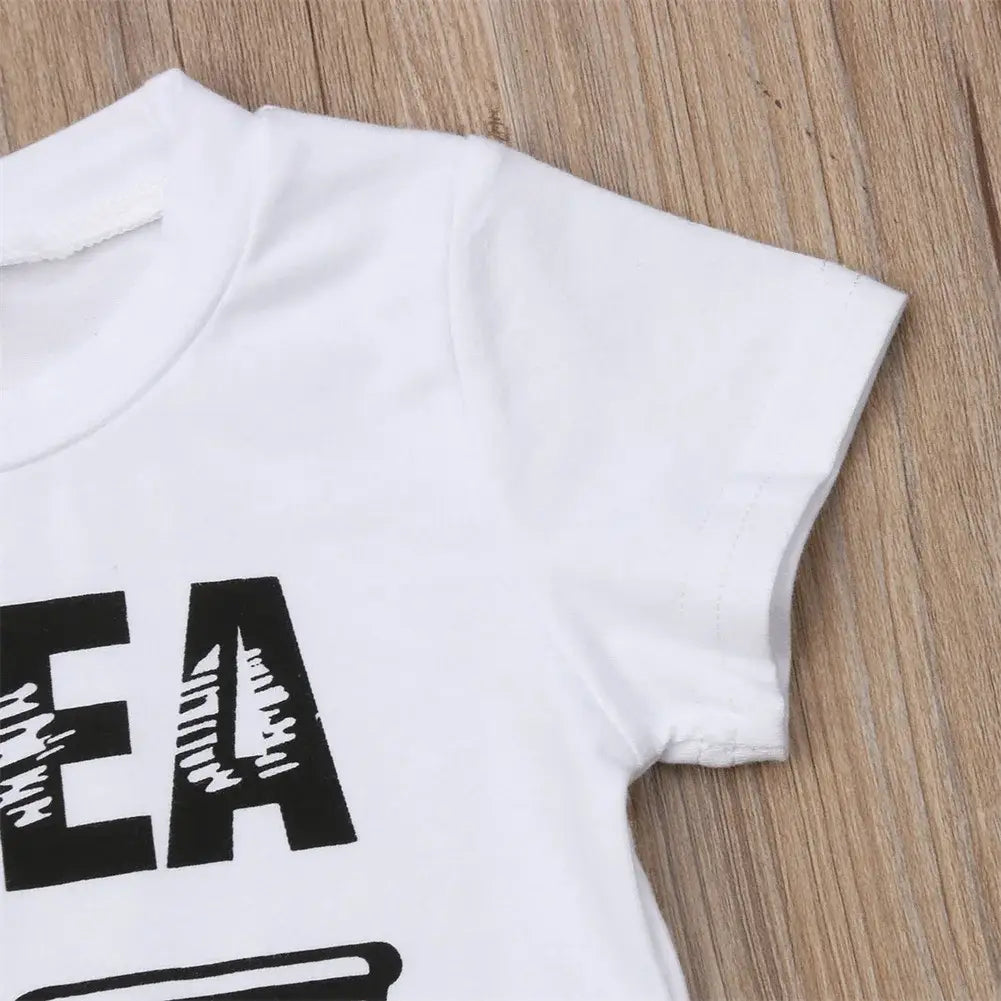 Newborn infant toddler baby boy clothes set kids boys cute short sleeve t-shirt top + pants outfits clothing set