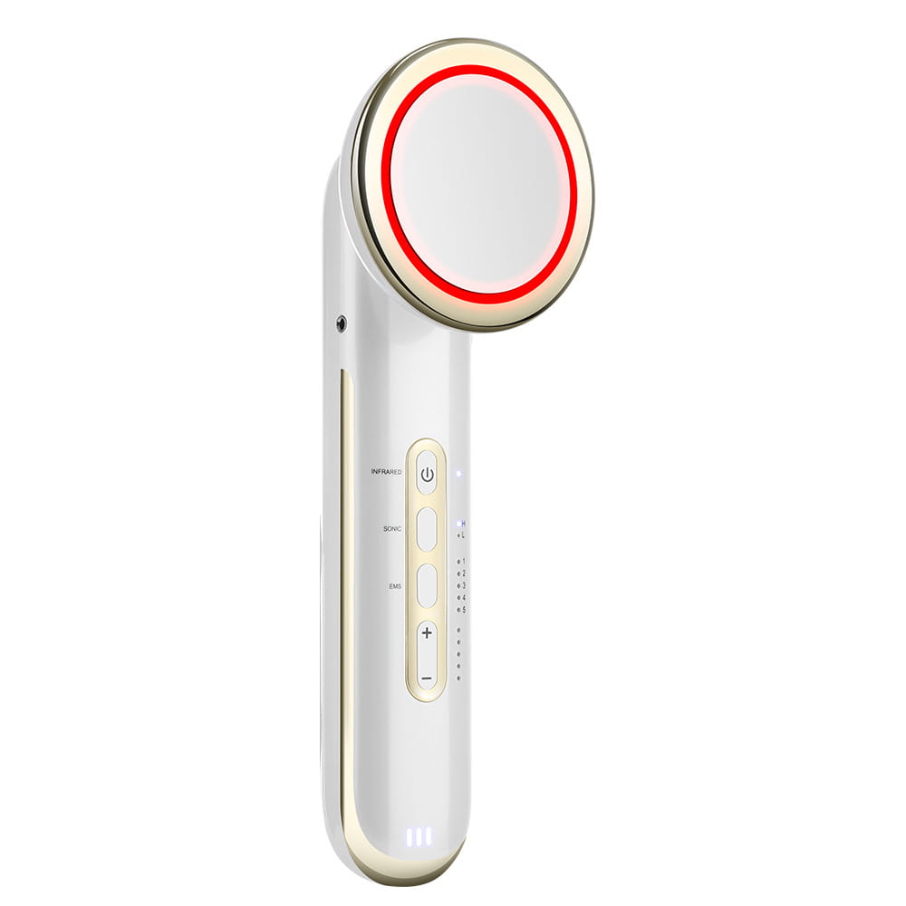 Ems body sculpting device with 5 modes rechargeable far infrared & ultrasonic fat burning slimming beauty instrument