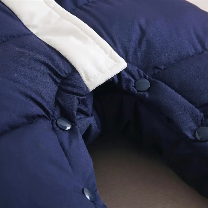 Baby down cotton jacket jumpsuit autumn and winter clothes khai clothes for men and women baby clothes for going