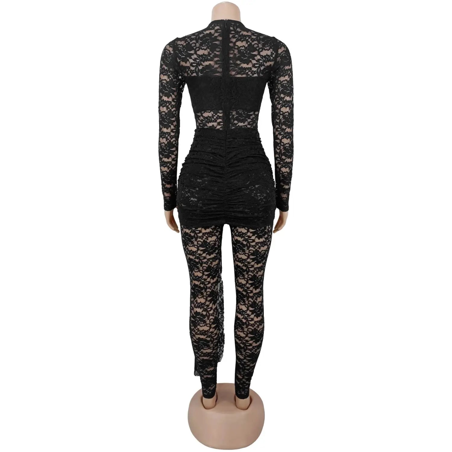 Fashion women’s sexy sheer lace jumpsuit underwear set