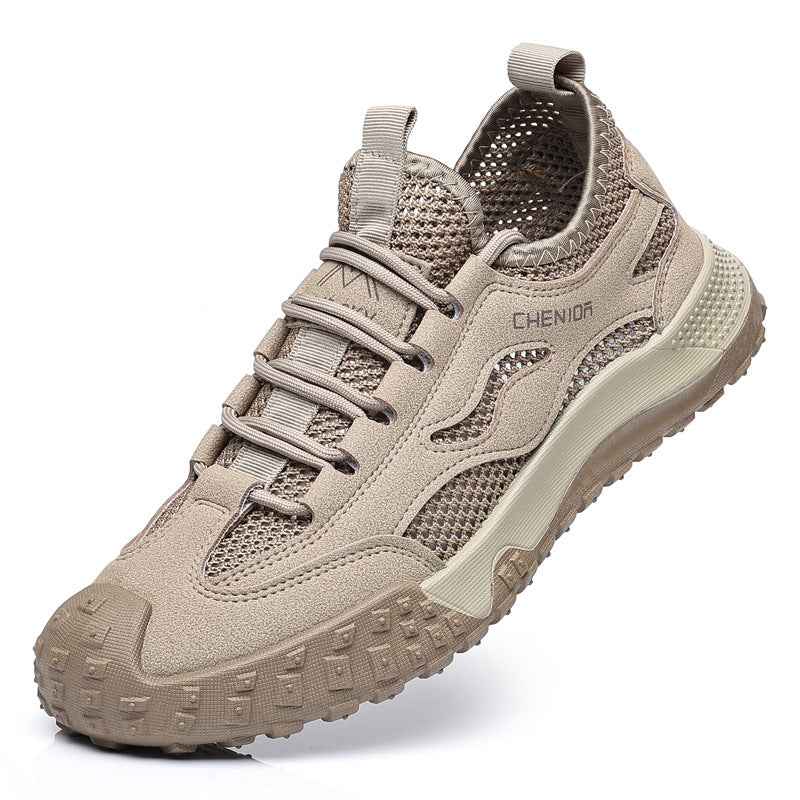 Work Safety Shoes for Men, Breathable Mesh Casual Shoes, Slip-Resistant Durable Hiking Shoes