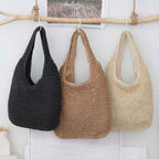 Handheld Bag Everyday Commute Versatile Woven Bag Vacation Shoulder Bag