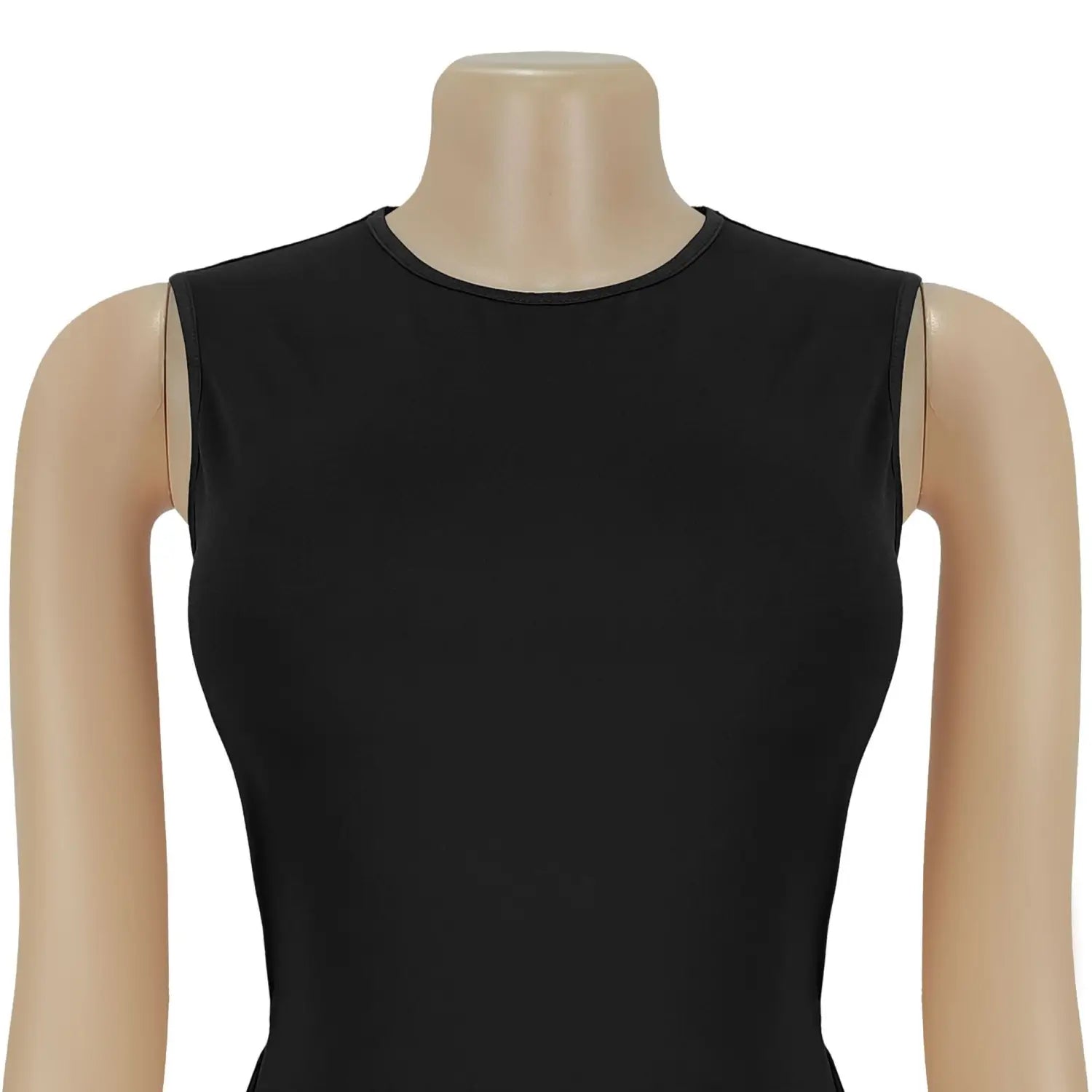 Fashion women’s elegant solid color slim backless dress