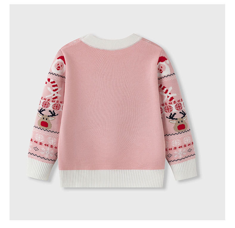 Santa claus baby base knitted sweater children’s pullover sweater