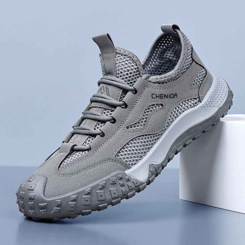 Work Safety Shoes for Men, Breathable Mesh Casual Shoes, Slip-Resistant Durable Hiking Shoes