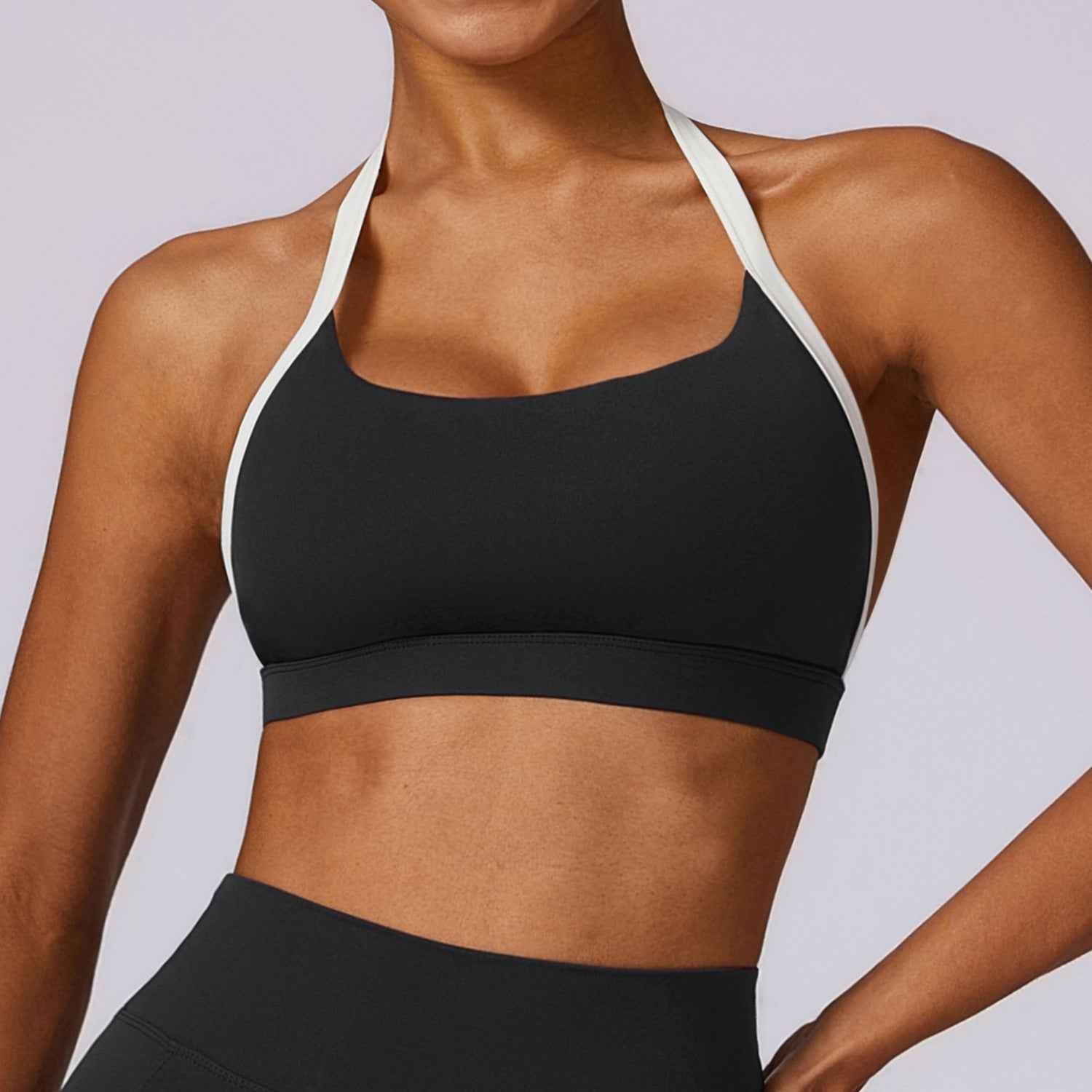 Hanging neck yoga quick drying sports bra running and fitness vest