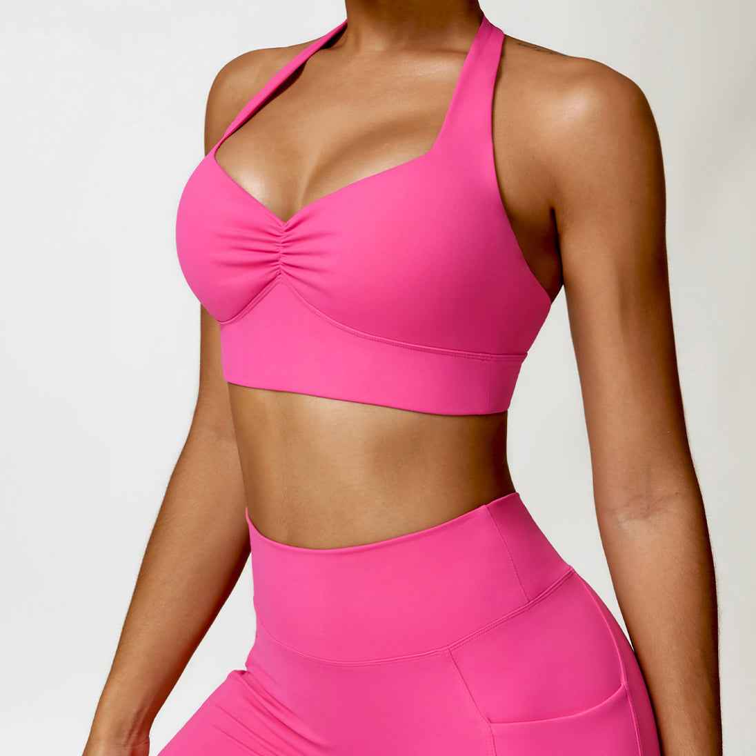 Quick drying beautiful back yoga clothes bra tight fitness vest running shockproof sports underwear