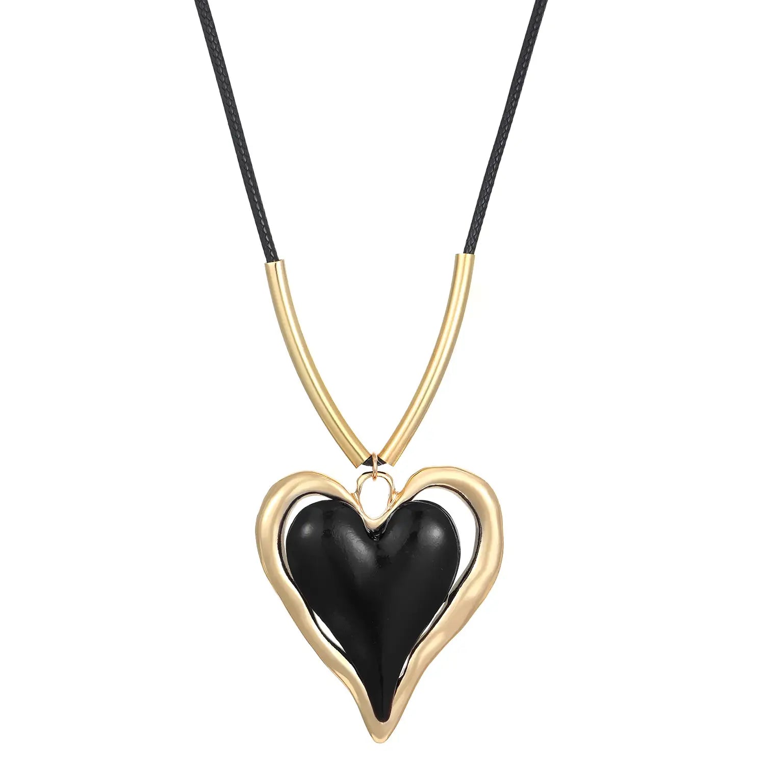 Exaggerated large heart necklace sweet and spicy lolita style pendant clavicle chain for women