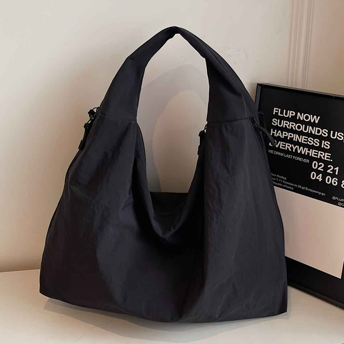 Chic Nylon Commuter Bag Large Soft Washable  Fashionable