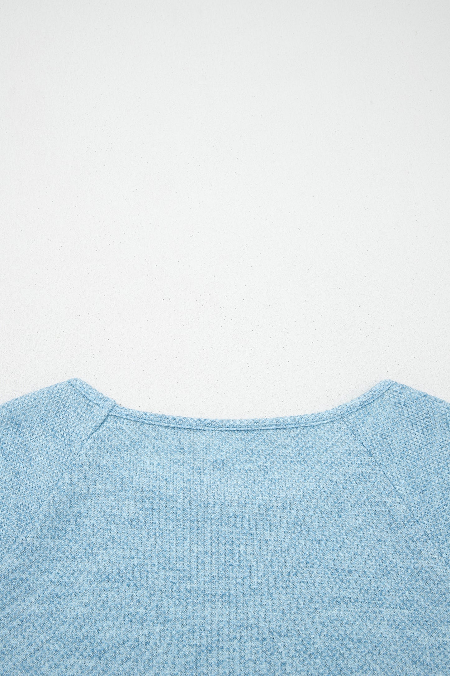 Moonlight Jade Textured Raglan Sleeve Knit Loose Top