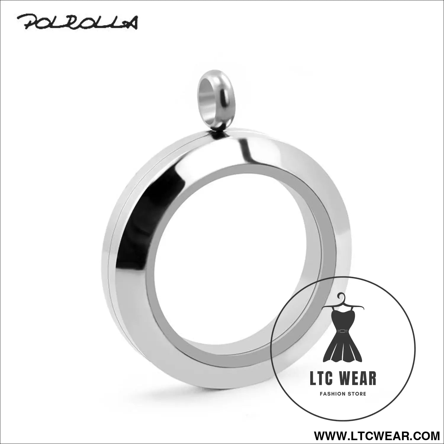 20mm/25mm/30mm glass floating lockets pendant stainless steel magnetic twist closure jewelry - steel screw torsion