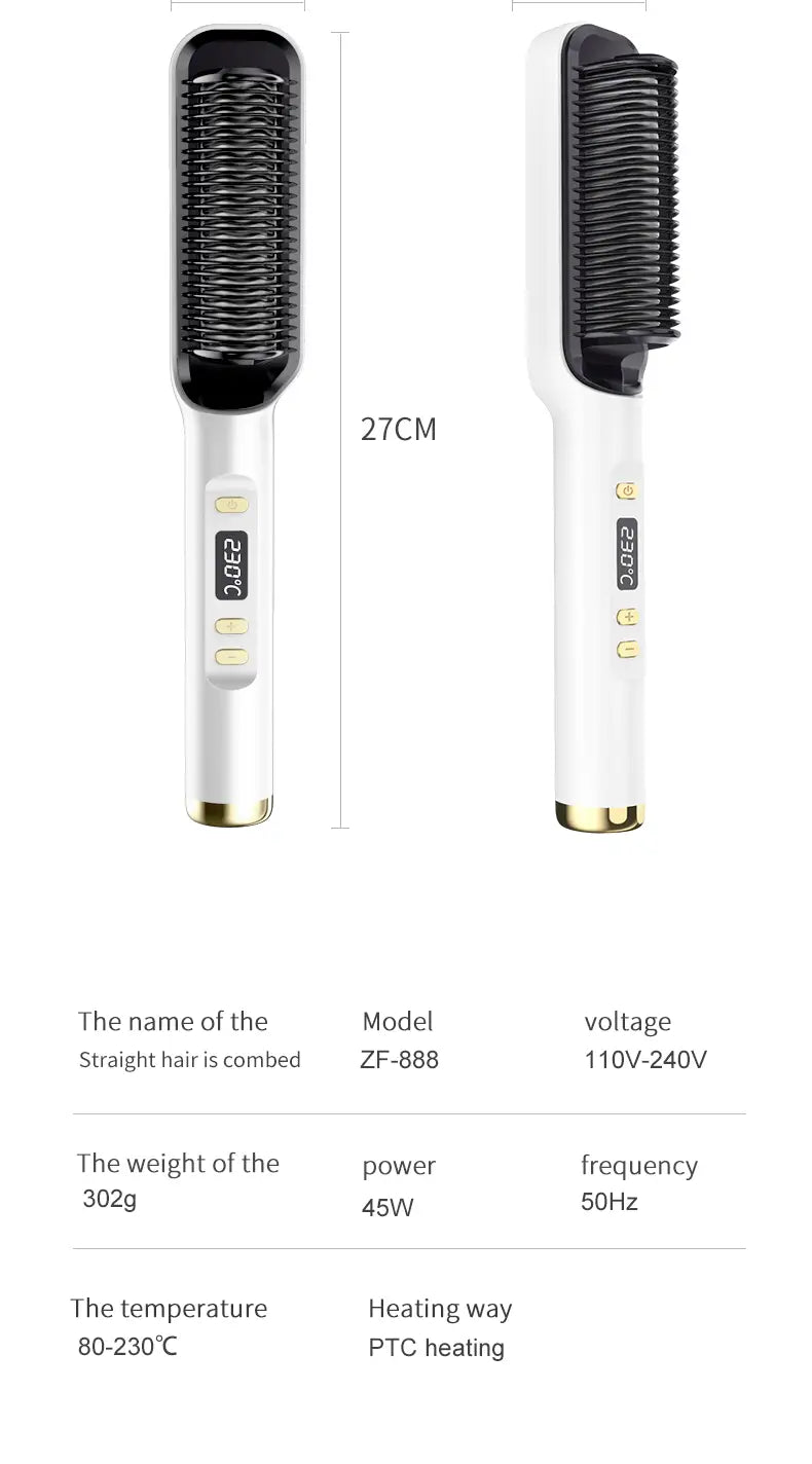 Lazy Luxe: Dual-Purpose Electric Hair Straightener
