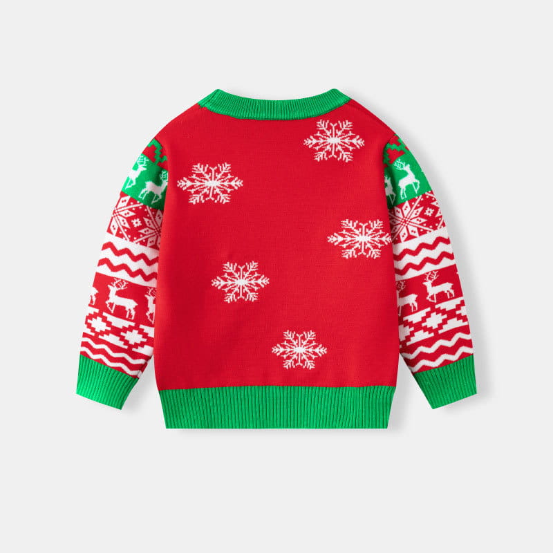 Children’s christmas santa claus baby undercover knitted shirt