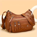Unisex Square Crossbody Bag Stylish Casual MultiLayered