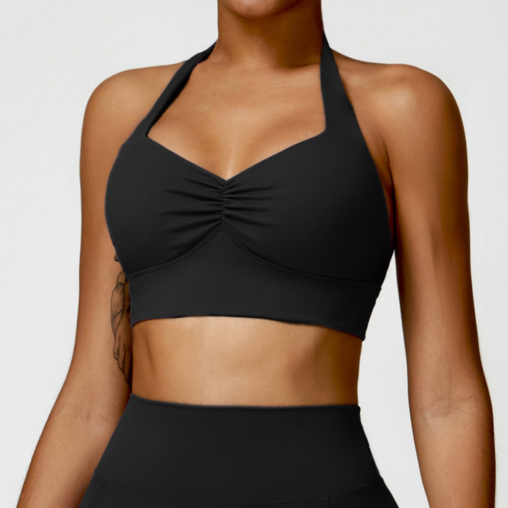 Quick drying beautiful back yoga clothes bra tight fitness vest running shockproof sports underwear