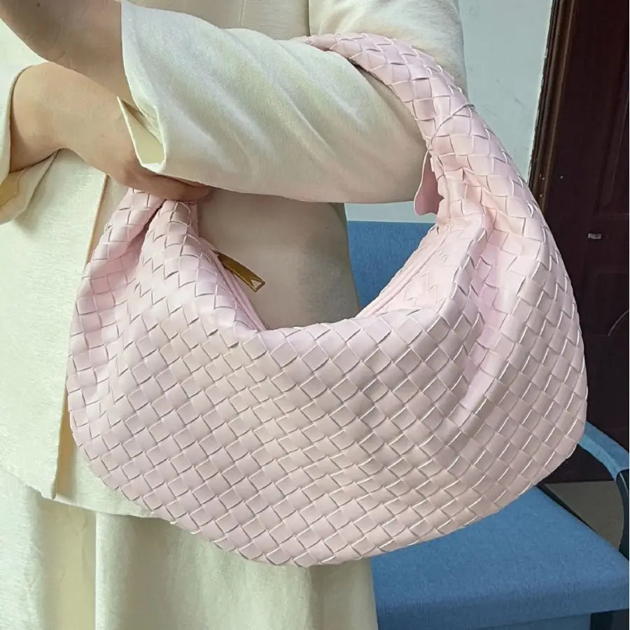 Large size women’s woven bag large capacity hand-held armpit bag women’s bag