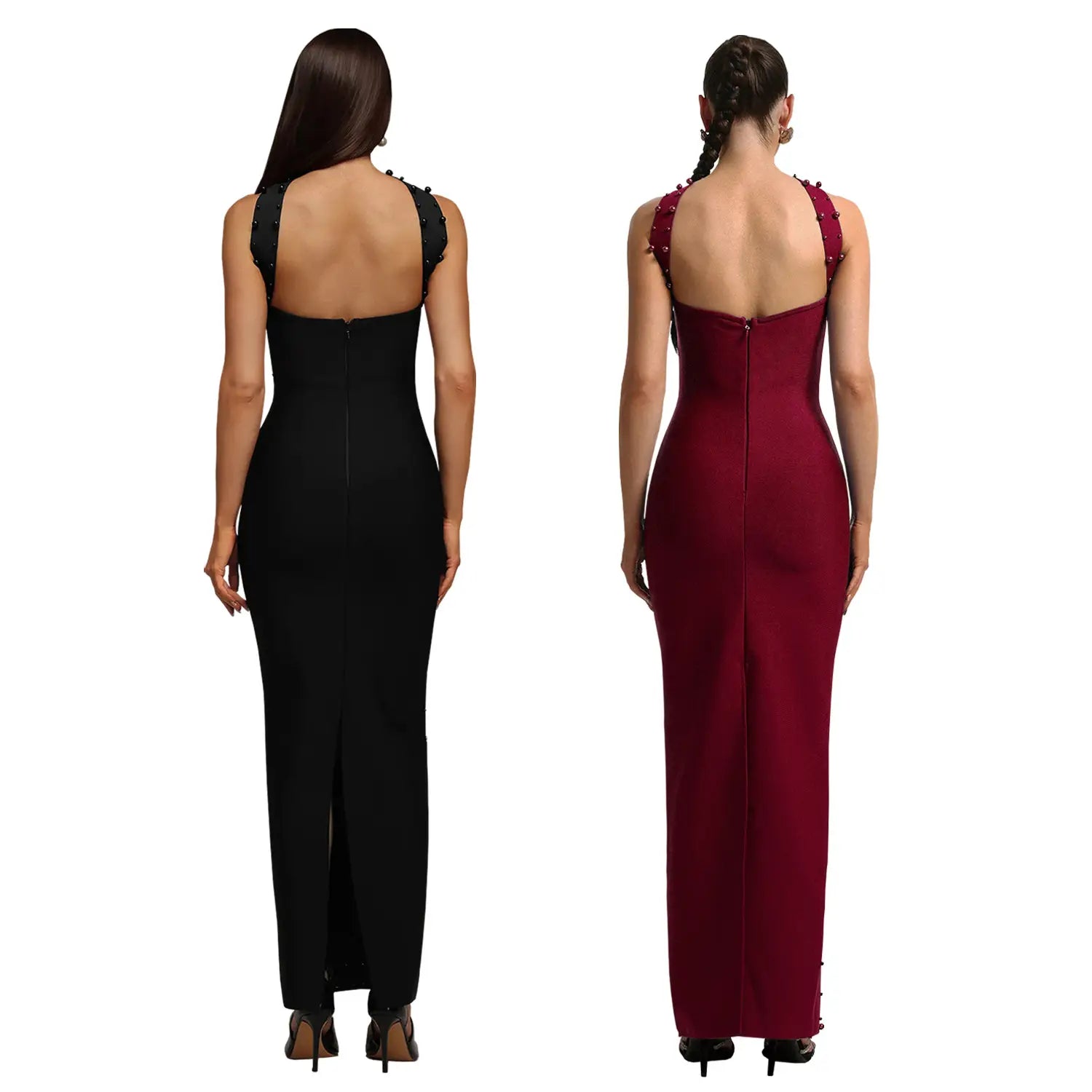 Elegant Embellished Bodycon Strapless Dress for Women