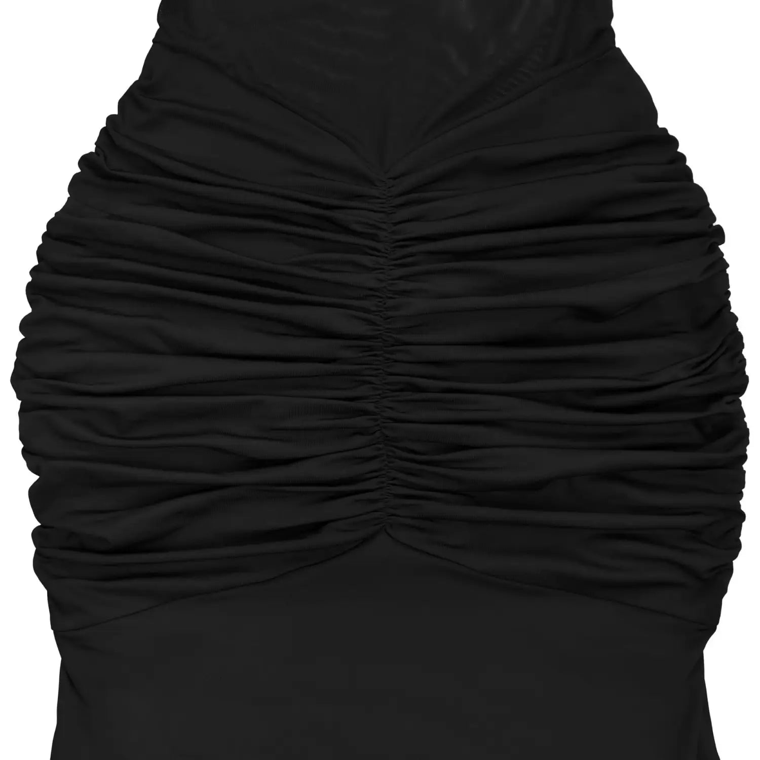 Fashion women’s sexy sheer mesh halter tie-back dress