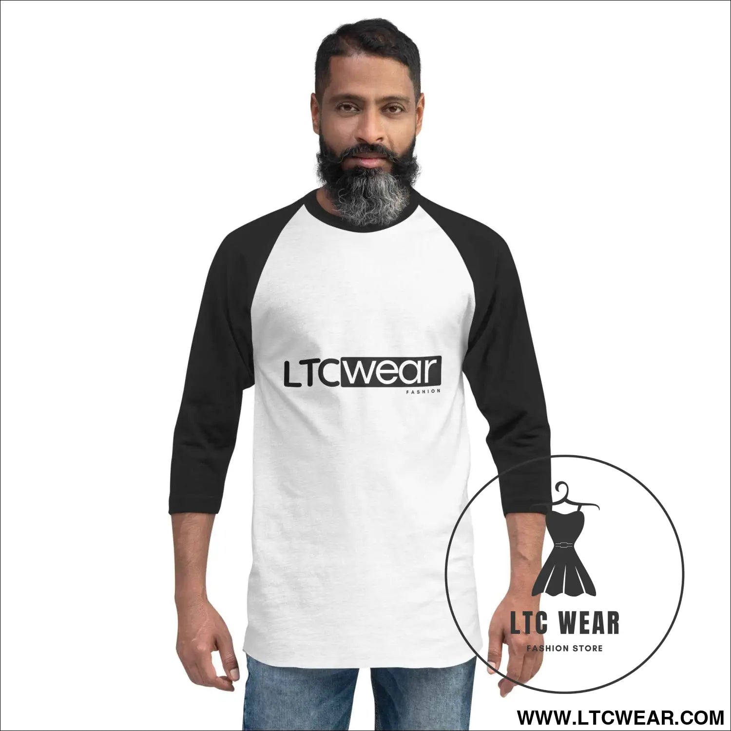 3/4 sleeve raglan shirt