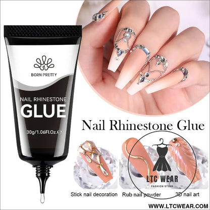 30ml Rhinestone Glue Gel: Elevate Your Nail Art Game - L.T.C Wear Online Fashion Store