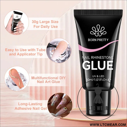 30ml Rhinestone Glue Gel: Elevate Your Nail Art Game - L.T.C Wear Online Fashion Store